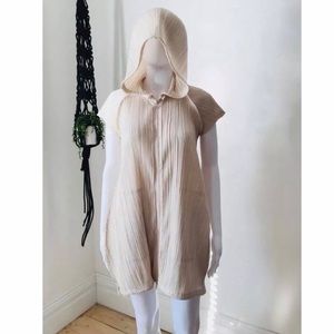 Issey Miyake Pleats please Zip Up Hooded Dress